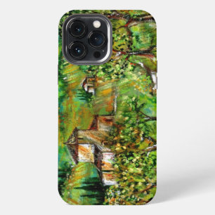 ETUI iPhone 13 PRO MAX COLLINES VERTES ET OLIVIERS DANS LE PAYSAGE TOSCAN