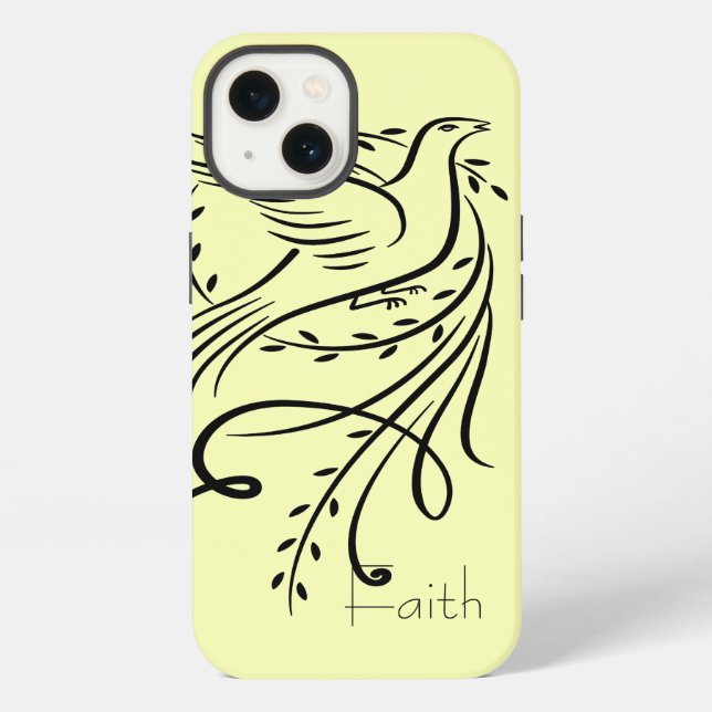 Coque iPhone Colombe de foi (Verso)