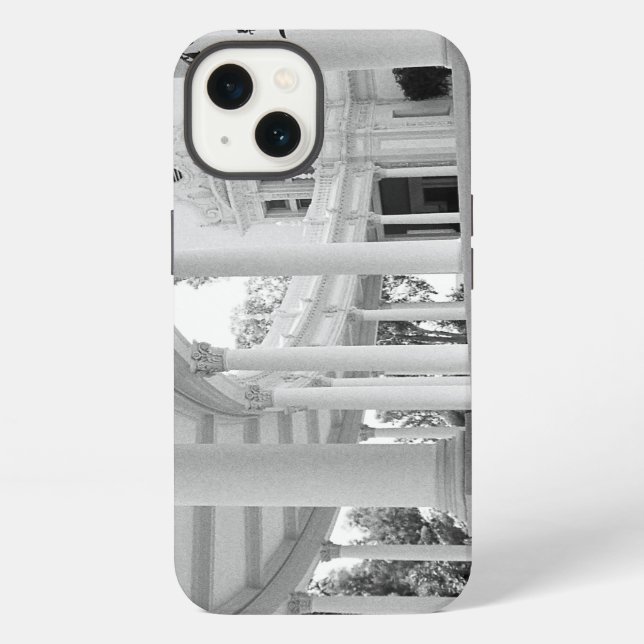 Coque iPhone Colonnade Courbe Vintage (Verso)