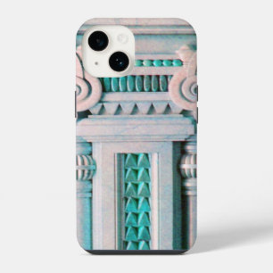 COQUE POUR iPhone 14 COLONNE EN MARBRE ÉLÉGANT, DESIGN INTÉRIEUR ROSE B