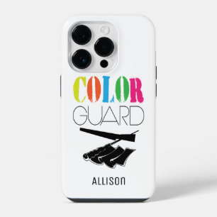 Coque Pour iPhone 14 Plus Color Guard With Flag Rifle Nom personnalisable