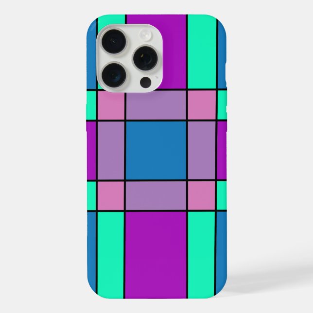Coque iPhone Coloré au carré (Verso)