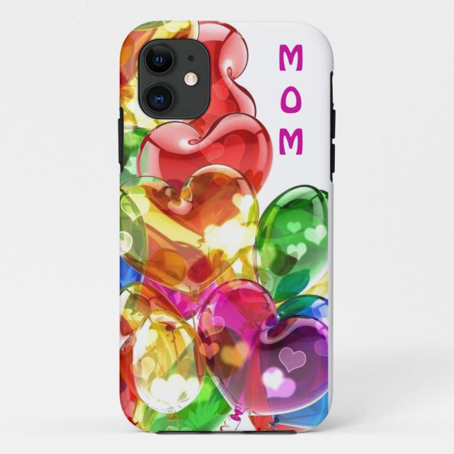 Coque iphone coloré du coeur de la maman (Dos)