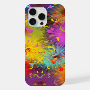 Coque iPhone 15 Pro Max Coloré Floue Éclaboussure et Confettis