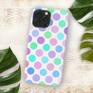 Etui iPhone 13 Pro Max Coloré Summer Pastel Pois Motif d'art