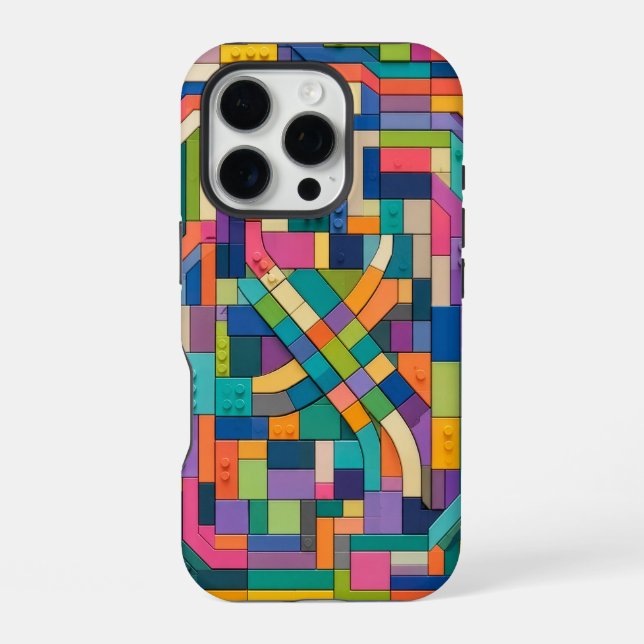 Coque iPhone Colorful Circuitry (Verso)