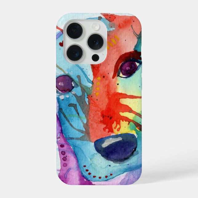 Coque iPhone Colorful Sausage Dog  (Verso)