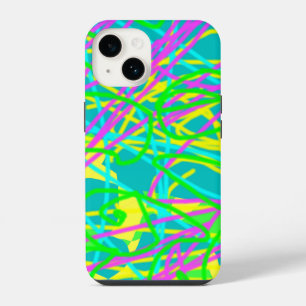 Coque Pour iPhone 14 Coloriez Mes Rêves Motif Gribouillage Expressif Ar