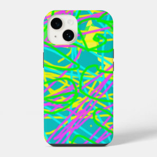 Coque Pour iPhone 14 Coloriez Mes Rêves Motif Gribouillage Expressif Ar
