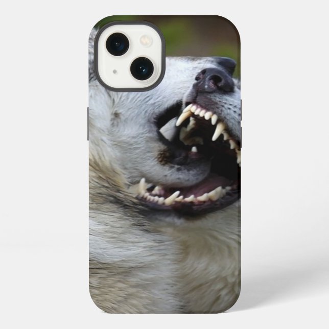 Coque iPhone Combat de loup (Verso)