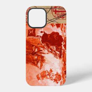 COQUE iPhone 12 COMBAT DE NAVIRE PIRATE / CARTES AU TRÉSOR DE PIRA