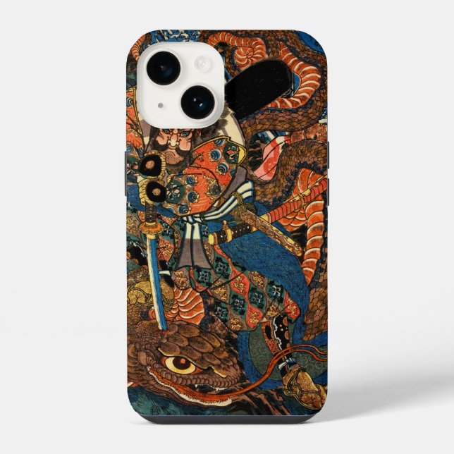 COQUE iPhone COMBAT DE SAMOURAÏ CONTRE UN MONSTRE (Verso)