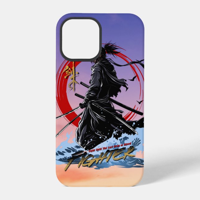 Coque iPhone Combattant à l'épée (Verso)