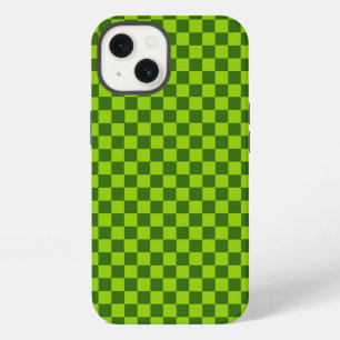 Etui iPhone 13 Combinaison verte classique damier par STaylor 