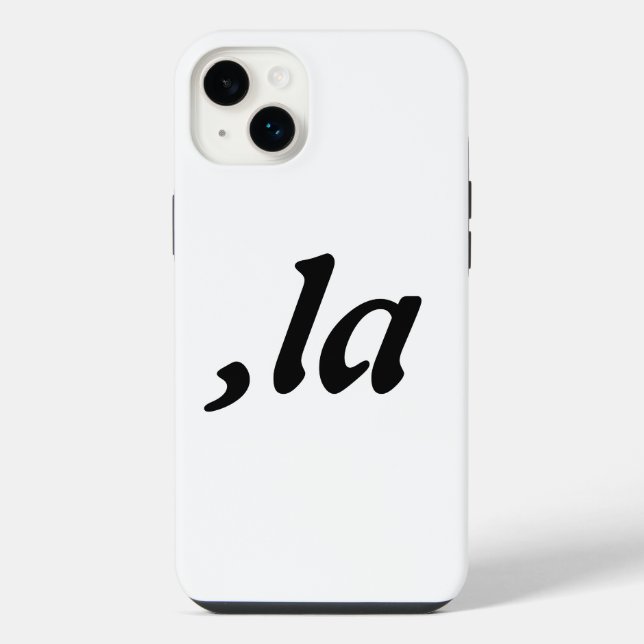 Coque iPhone Comma La Kamala Harris - Conception de texte custo (Verso)