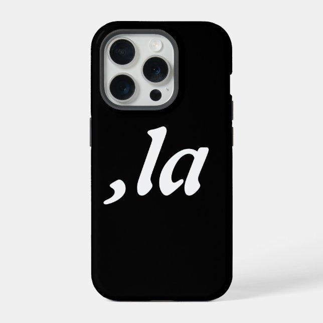 Coque iPhone Comma La Kamala Harris - conception de texte perso (Verso)