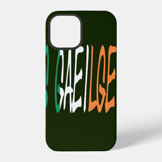 Coque iPhone Comme Gaeilge a superposé l'iphcnt drapeau irlanda (Verso)