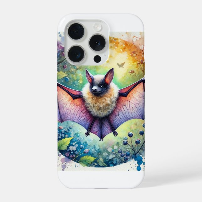 Coque iPhone Common Noctule Bat 060824AREF151 - Watercolor (Verso)