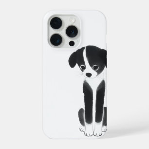 Coque iPhone 15 Pro Compagnon Silencieux – Chiots Zen Ink