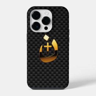 Coque Pour iPhone 14 Plus Composite de solidarité de la Croix chrétienne naz