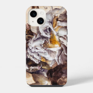 COQUE POUR iPhone 14 COMPOSITION AVEC DES ANIMAUX,ÉLEVAGE DE CHEVAUX,CE
