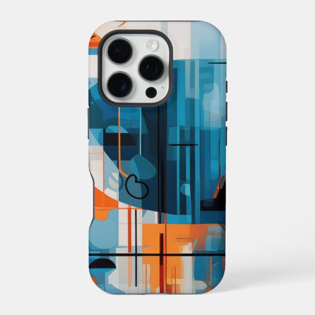 Coque iPhone Composition géométrique Abstraite (Verso)