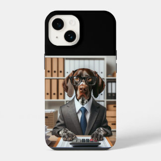 Coque Pour iPhone 14 Comptable de travail allemand pointeur à cheveux c