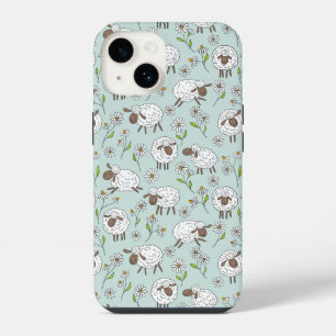 Coque Pour iPhone 14 Compter les moutons sur du verre de mer bleu