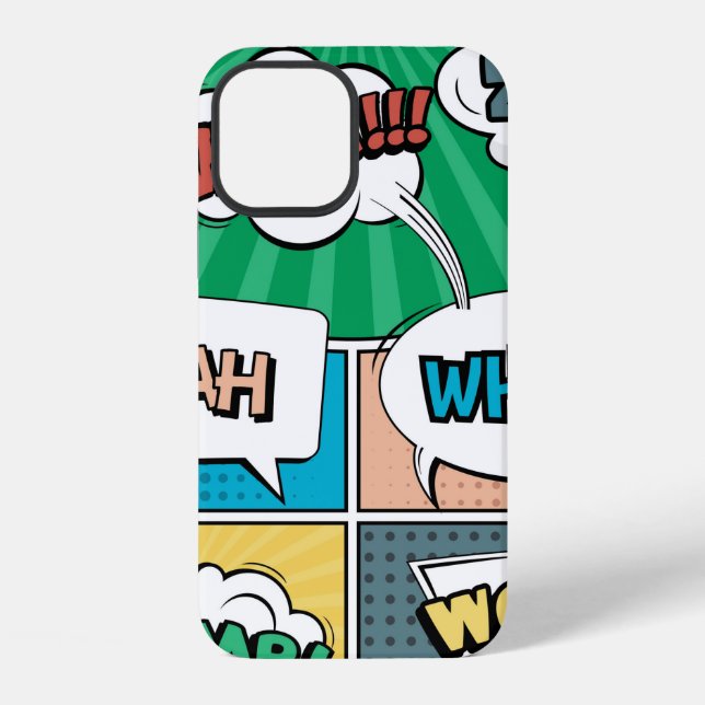 Coque iPhone Concept créatif abstrait bande dessinée style pop  (Verso)