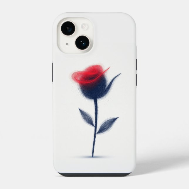 Coque iPhone Conception Abstraite des fleurs (Verso)