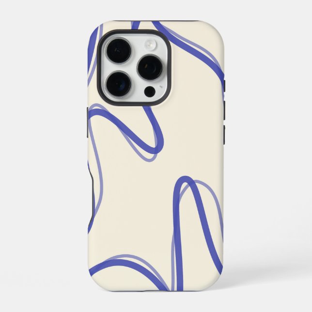 Coque iPhone Conception abstraite douce - Art esthétique minima (Verso)