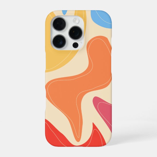 Coque iPhone Conception abstraite douce - Art esthétique minima (Verso)