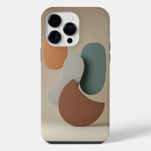 Coque Pour Pour iPhone 14 Pro Max Conception abstraite minimaliste Tons de terre