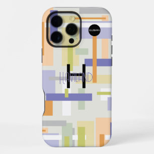 Coque iPhone 16 Pro Max Conception abstraite moderne Boîtier de téléphone