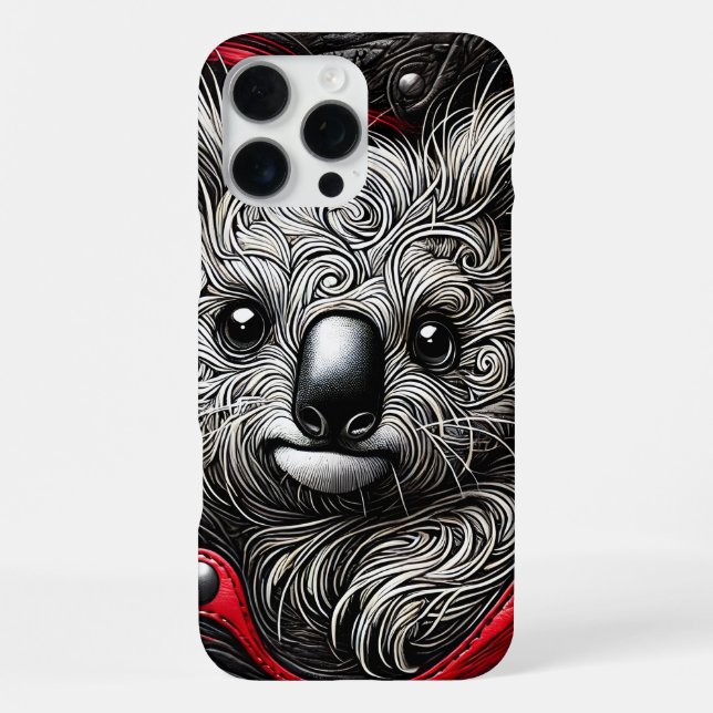 Coque iPhone Conception artistique de koala (Verso)