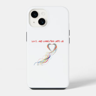 Coque Pour iPhone 14 Conception Célébrer l'Amour et la Connexion