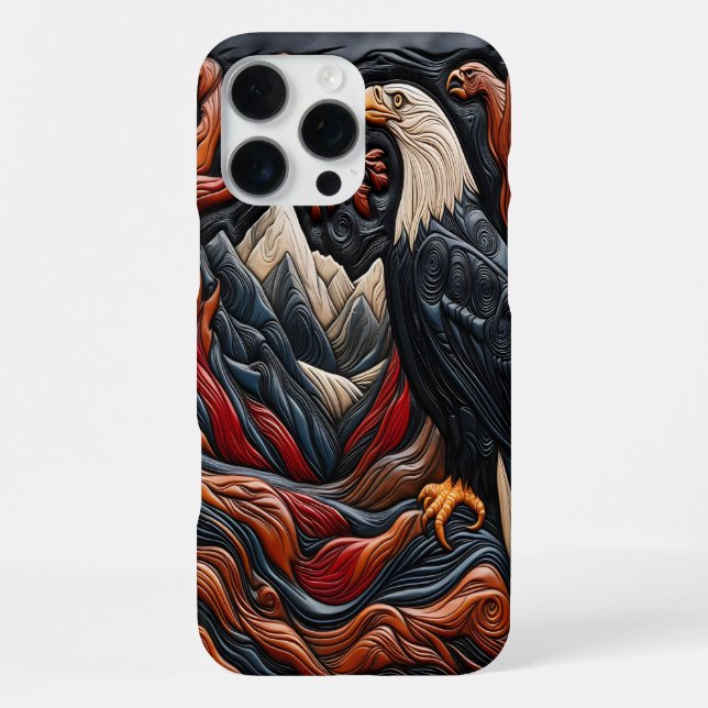 Coque iPhone Conception d'aigle de la grâce de la nature (Verso)
