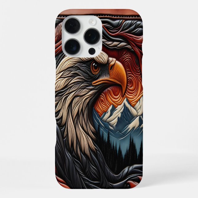 Coque iPhone Conception d'aigle de la nature (Verso)