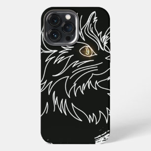 Etui iPhone 13 Pro Max Conception d'amour pour les chats mignons