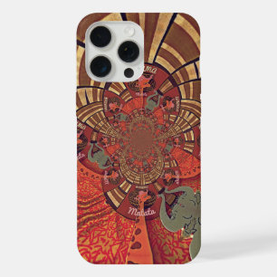 Coque iPhone 15 Pro Max Conception d'animal de girafe Hakuna Matata
