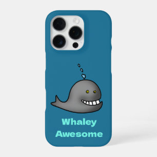 Coque iPhone 16 Pro Conception de baleine drôle et géniale