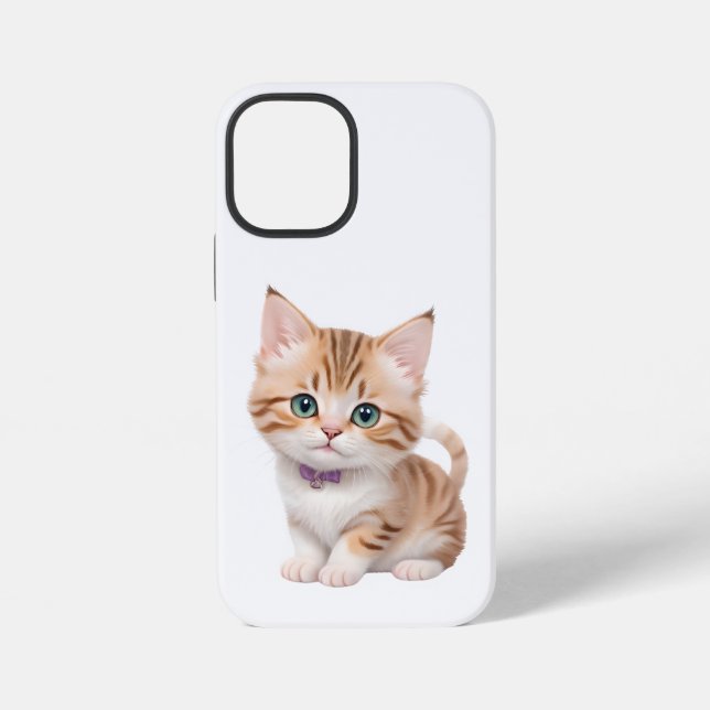 Coque iPhone Conception de bébé chaton adorable  (Verso)