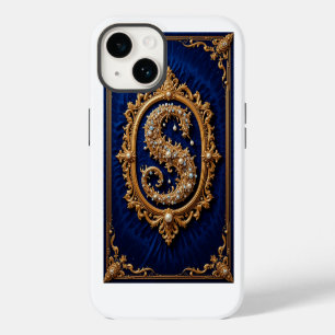 Coque Pour iPhone 14 Conception de bijoux dorés luxueux ornés