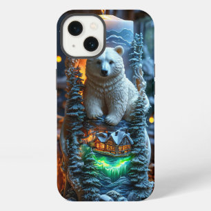 Etui iPhone 13 Conception de bougie magique, Livre de contes de r