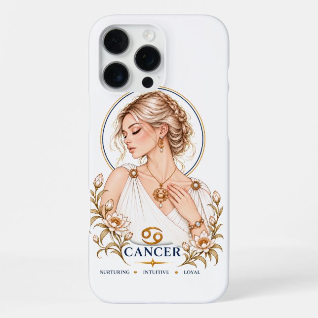 Coque iPhone Conception de cancer d'iPhone 16 (Verso)