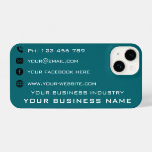 Coque Pour iPhone 14 Conception de Carte de visite promotionnel personn
