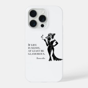 Coque iPhone 15 Pro Conception de citation de style glamour personnali