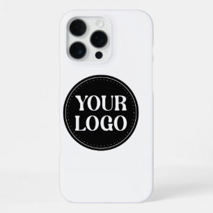 Coque iPhone 16 Pro Max Conception de code QR noir élégant Marque élégan