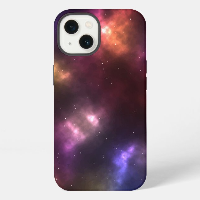 Coque iPhone Conception de constellations de l'espace cosmique  (Verso)