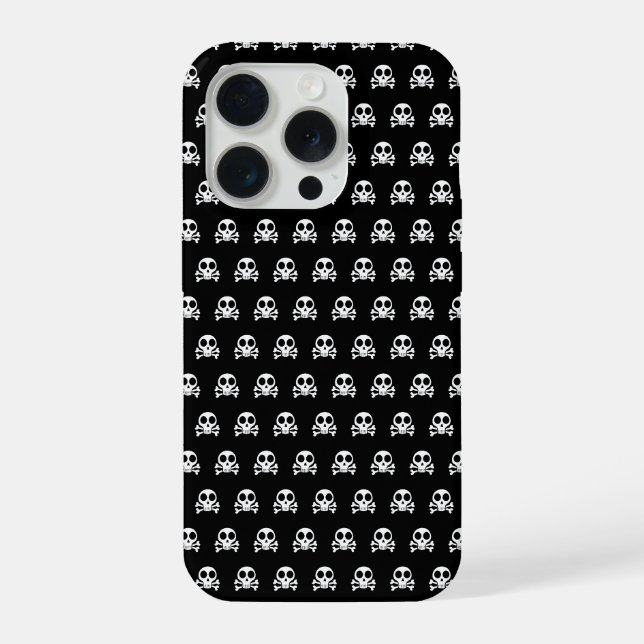 Coque iPhone Conception de crâne de pirate (Verso)